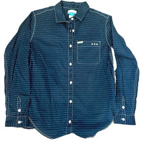 Columbia Button Collared Down Long Sleeve Shirt Navy Blue Size XS